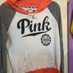 6/$20. Pink Tee Hoodie   Lightweight NWOT